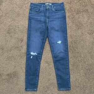 Levi's 720 Jeans High Rise Super Skinny Pants Stretch Denim Women’s 27
